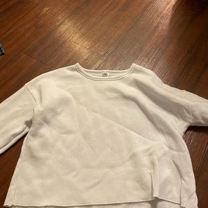 White cropped sweatshirt small women’s